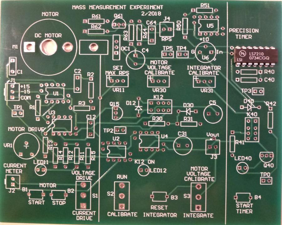Mass Measurement Experimenter PCB and Chip