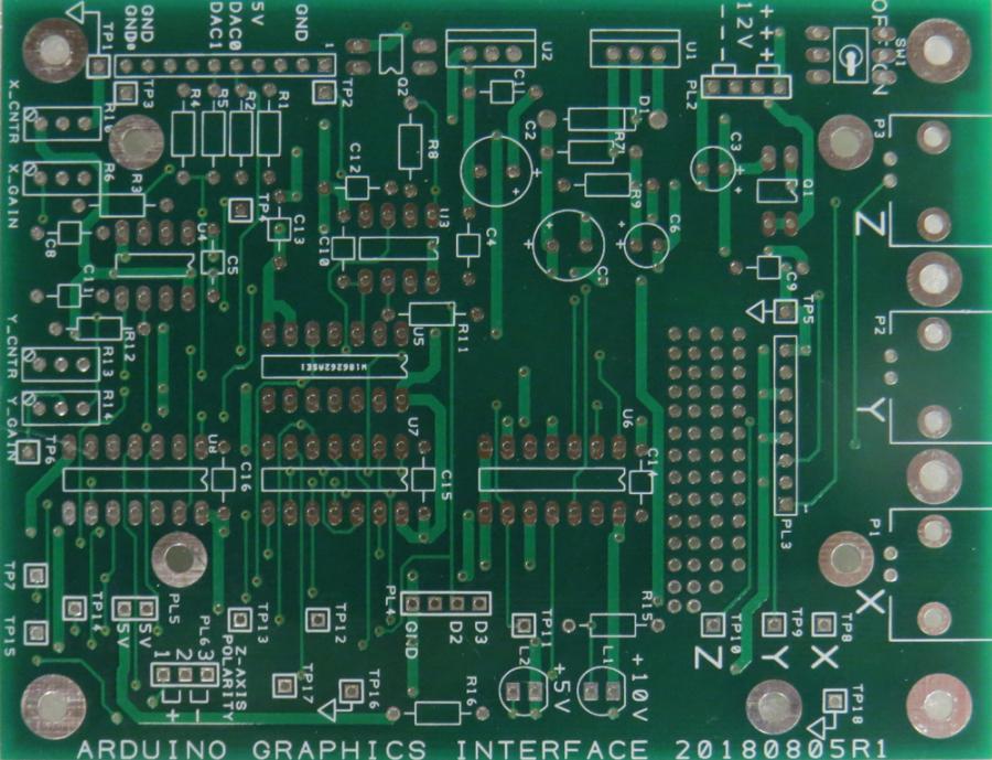 Arduino Graphics Interface (AGI) PCB