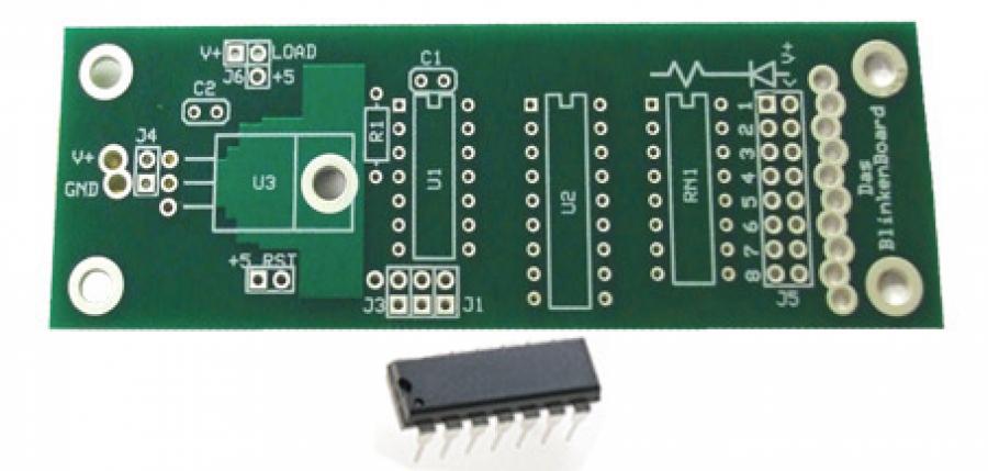 Das Blinkenboard PCB & Programmed Chip