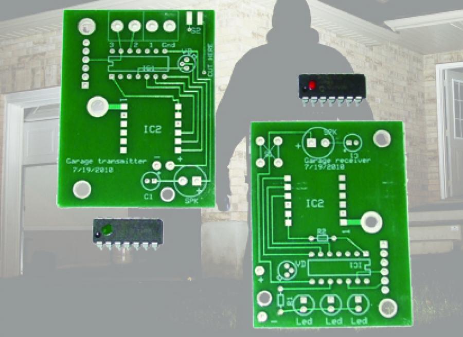 Garage Door Alarm PCB & Chip Set