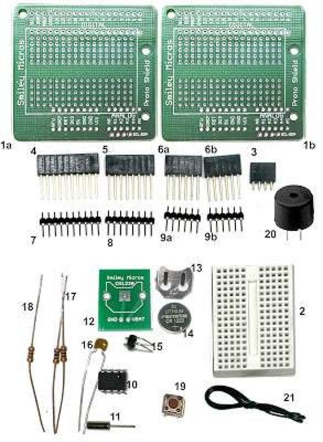Arduino Proto Shield Alarm Clock Kit
