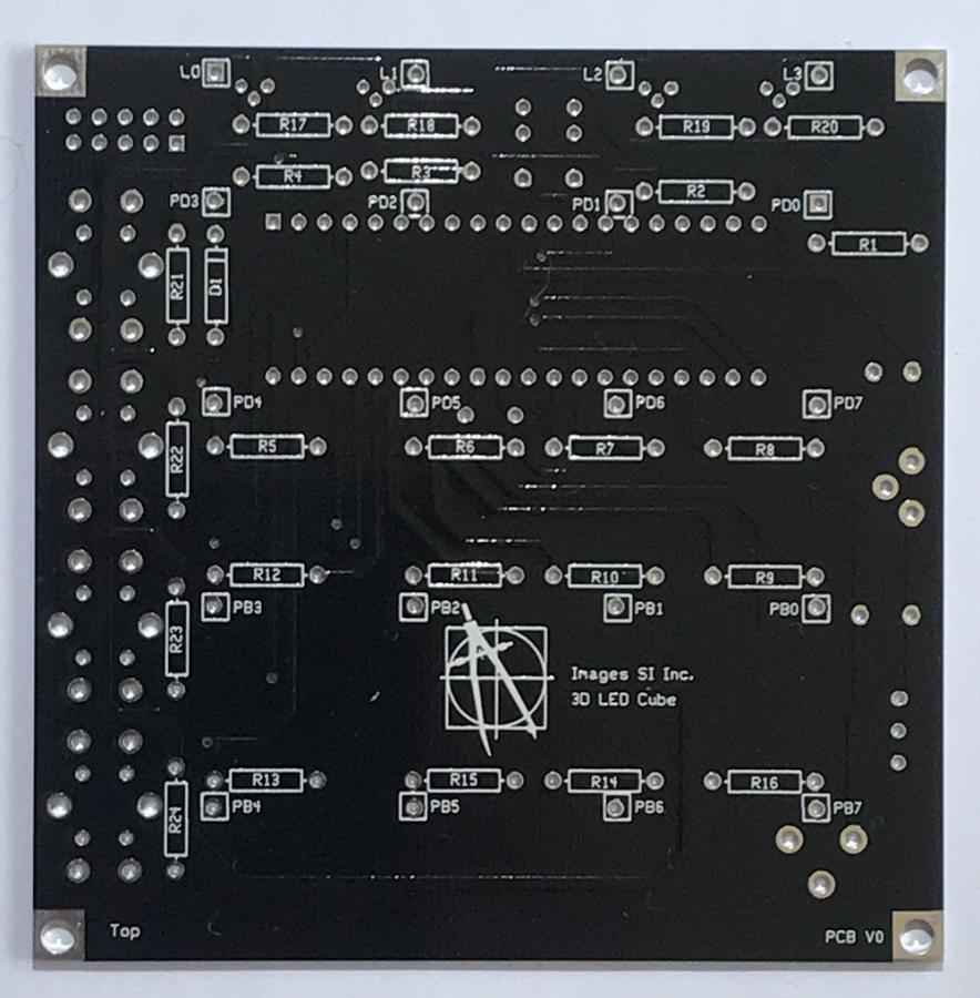 3D LED Cube PCB