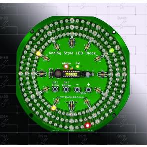 Analog-Style LED Clock PCB and Component Kit