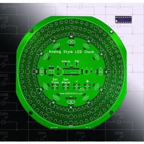 Analog-Style LED Clock PCB and Prorammed Chip